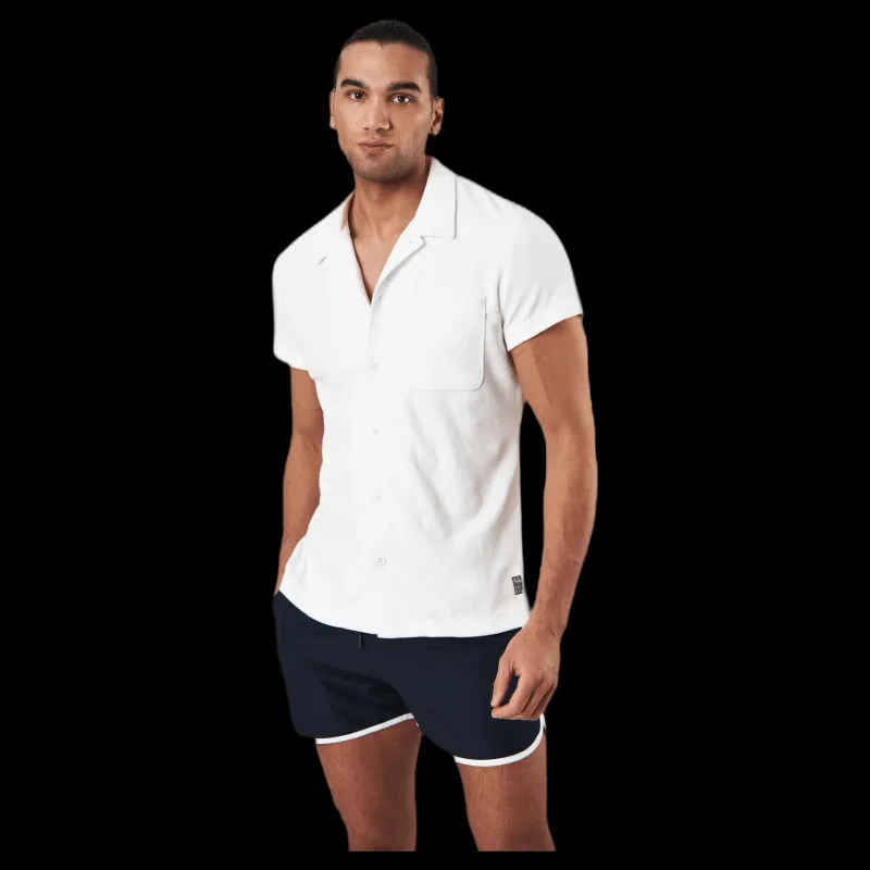 Discount Björn Borg Sacha Resort Shirt White Vit