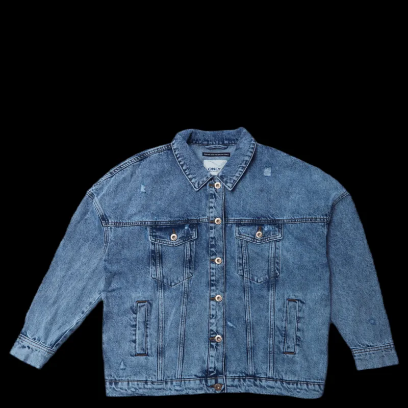 Outlet Only Safe Life Ls Oversze Jcket Blue Blå
