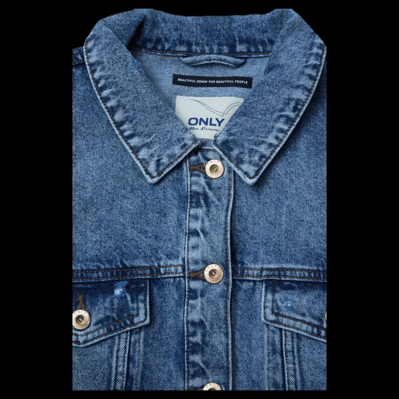 Outlet Only Safe Life Ls Oversze Jcket Blue Blå