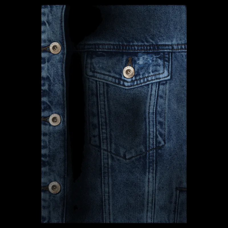 Outlet Only Safe Life Ls Oversze Jcket Blue Blå