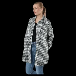 Clearance Only Sally Boucle Shacket Cc Otw White Vit