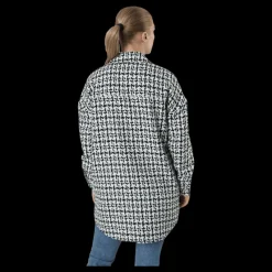 Clearance Only Sally Boucle Shacket Cc Otw White Vit