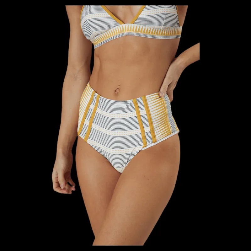 Rip Curl Salty Daze High Waisted Bottom Beige New