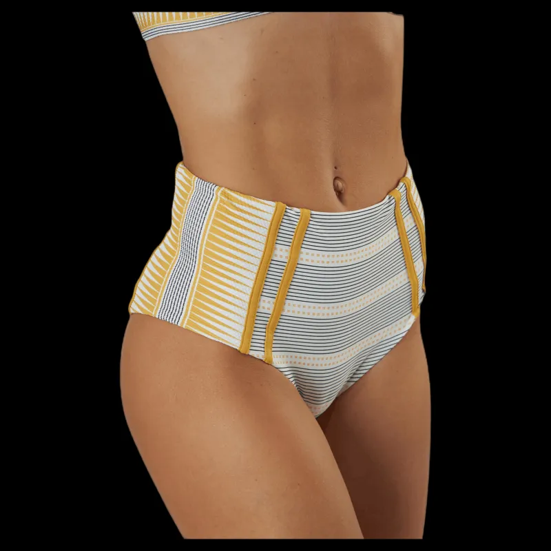 Rip Curl Salty Daze High Waisted Bottom Beige New