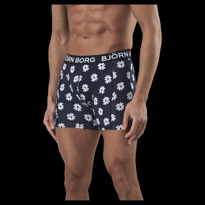 Björn Borg Sammy Flower Grid 3-Pack Blue Blå Outlet