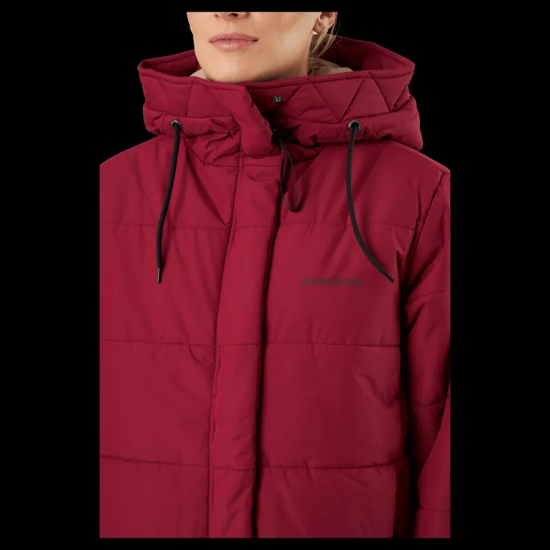 Hot Didriksons Sandra Wns Parka Red Röd