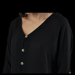 Pieces Sanne 3/4 Fold-Up Top Black Svart New