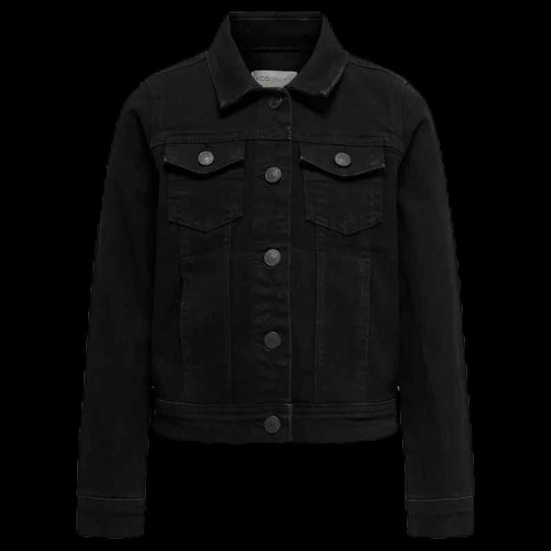 Outlet Kids Only Sara Black Dnm Jacket Black Svart