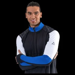 Discount Fischer Åsarna 2 Baselayer L/S Top Blue/Black Blå och Svart