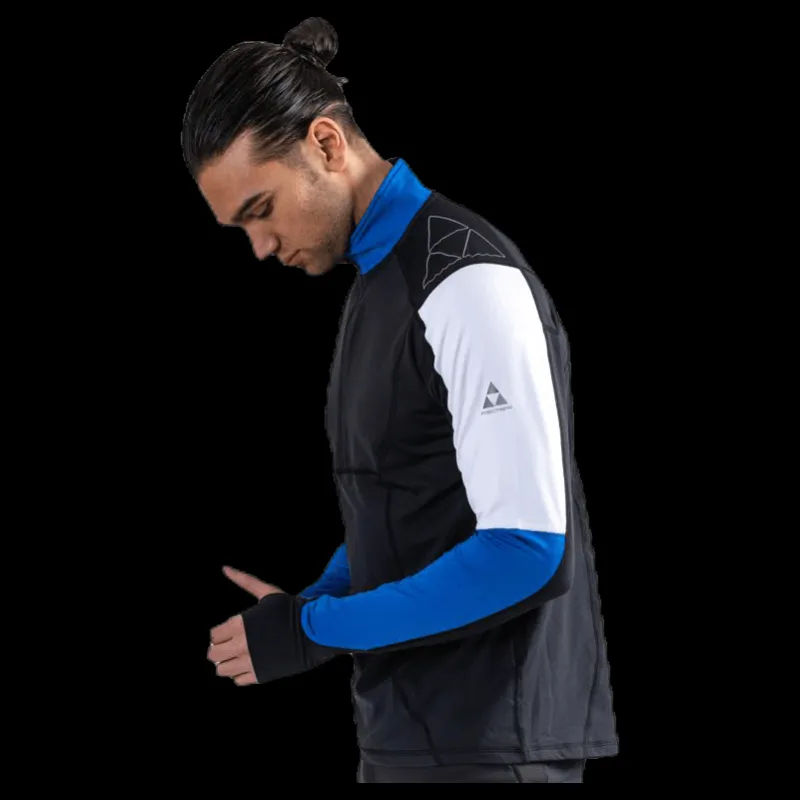 Discount Fischer Åsarna 2 Baselayer L/S Top Blue/Black Blå och Svart