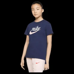Nike Script Futura Tee Junior Blue Blå Online