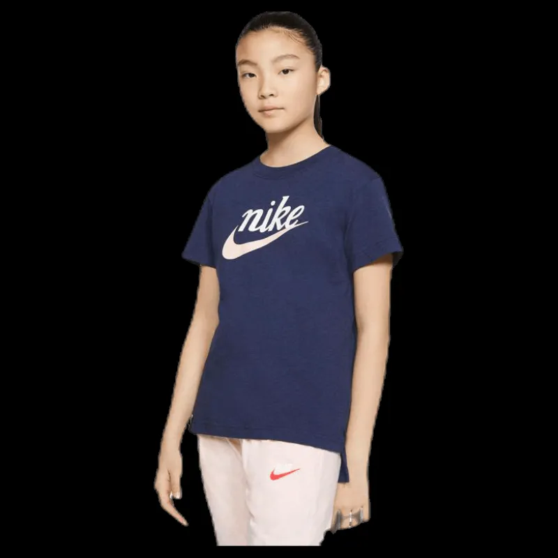 Nike Script Futura Tee Junior Blue Blå Online