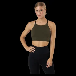 Casall Sculpture Intense Sports Bra Forest Green Svart Outlet