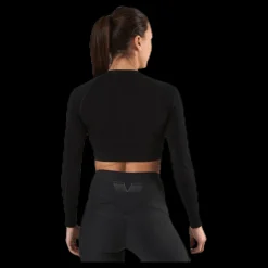 Discount Gavelo Seamless Black Crop Top Black Svart