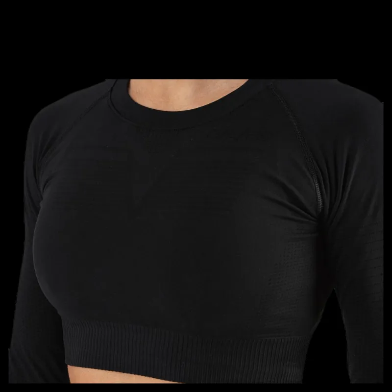 Discount Gavelo Seamless Black Crop Top Black Svart