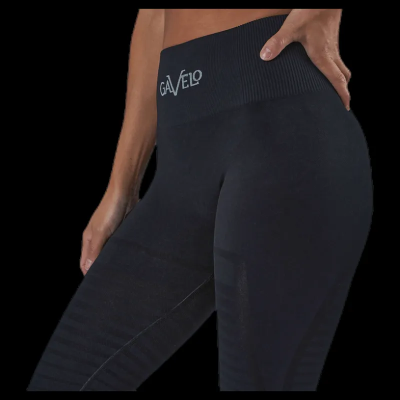 Gavelo Seamless Black Leggings Black Svart Outlet