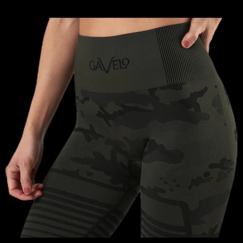 Gavelo Seamless Camo Leggings Patterned/Black Mönstrad och Svart Discount