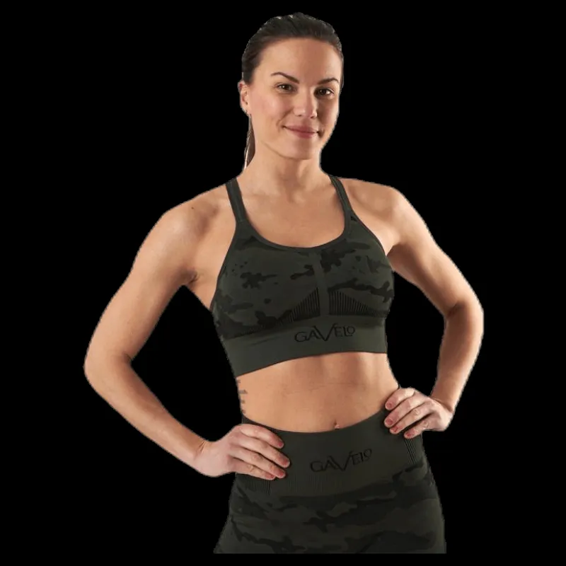 Best Gavelo Seamless Camo Sports Bra Patterned/Black Mönstrad och Svart
