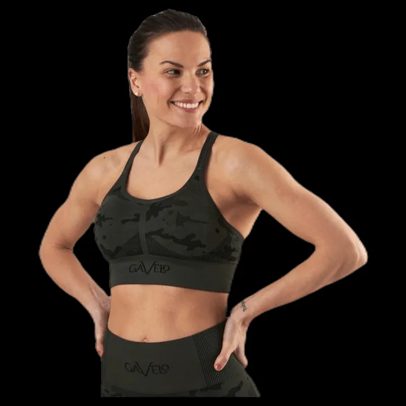 Best Gavelo Seamless Camo Sports Bra Patterned/Black Mönstrad och Svart