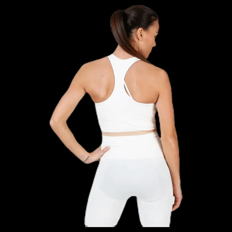 New Filippa K Seamless Crop Tank White Vit