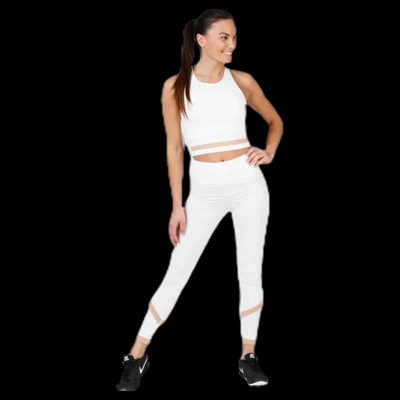 New Filippa K Seamless Crop Tank White Vit