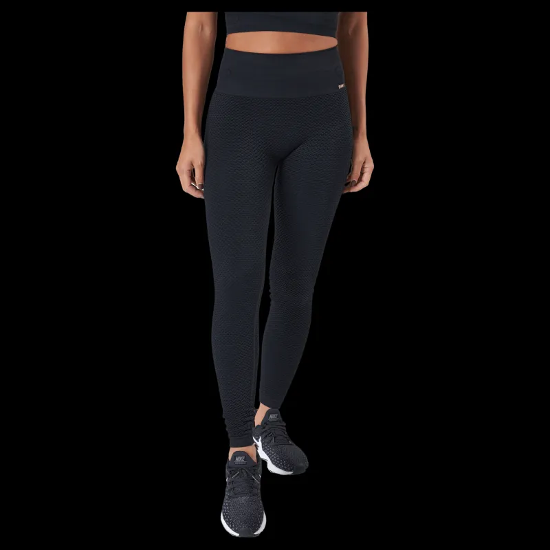 Discount Gavelo Seamless Honeycomb Black Tight Black Svart