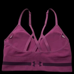 Under Armour Seamless Low Long Bra Pink Rosa