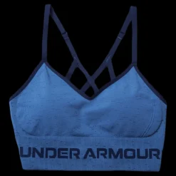 Under Armour Seamless Low Long Htr Bra Blue Blå New