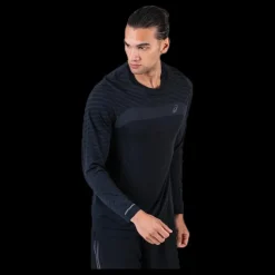 ASICS Seamless LS Texture Black Svart Hot