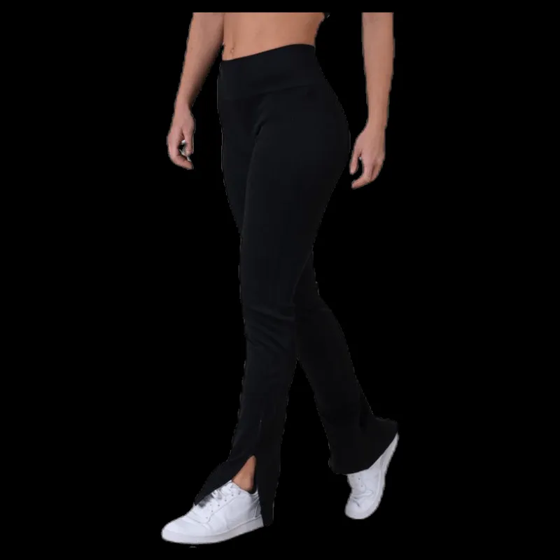 Casall Seamless Rib Slit Pants Black Svart Clearance
