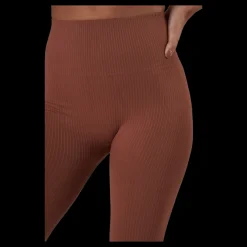 Clearance Röhnisch Seamless Rib Tights Copper Brown