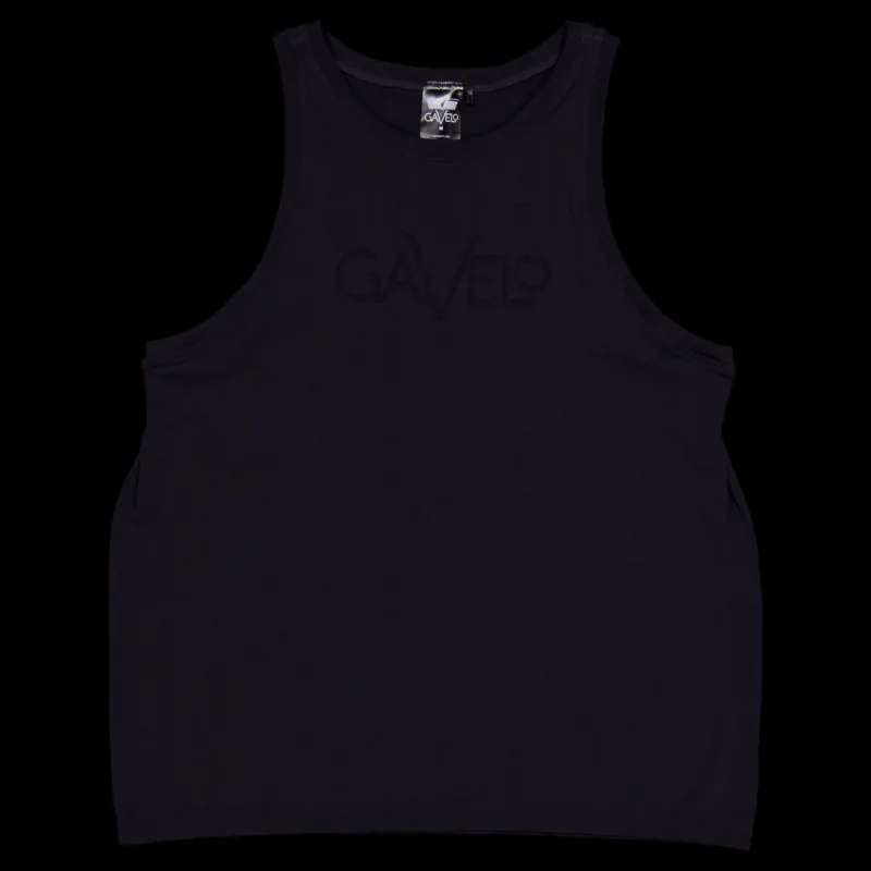 Gavelo Seamless Signature Tank Top Black Svart Best