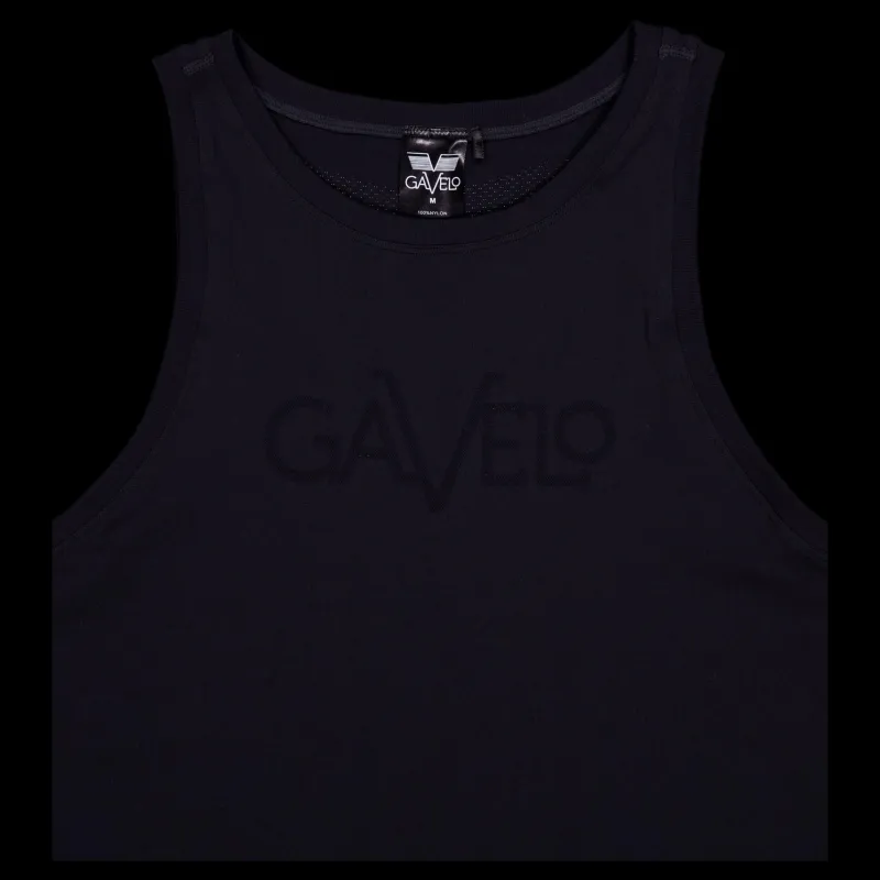 Gavelo Seamless Signature Tank Top Black Svart Best