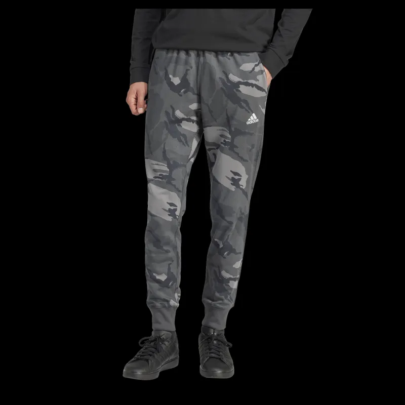 New adidas Seasonal Essentials Camouflage Joggers Dark Grey Grå