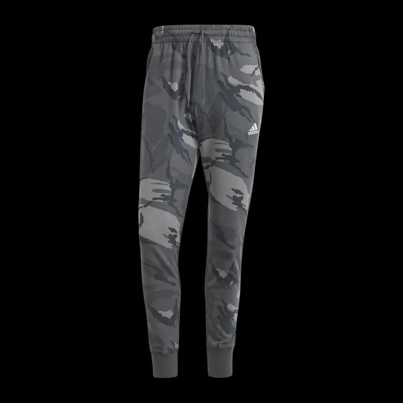 New adidas Seasonal Essentials Camouflage Joggers Dark Grey Grå