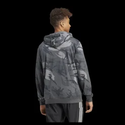adidas Seasonal Essentials Camouflage Hoodie Dark Grey Grå Online