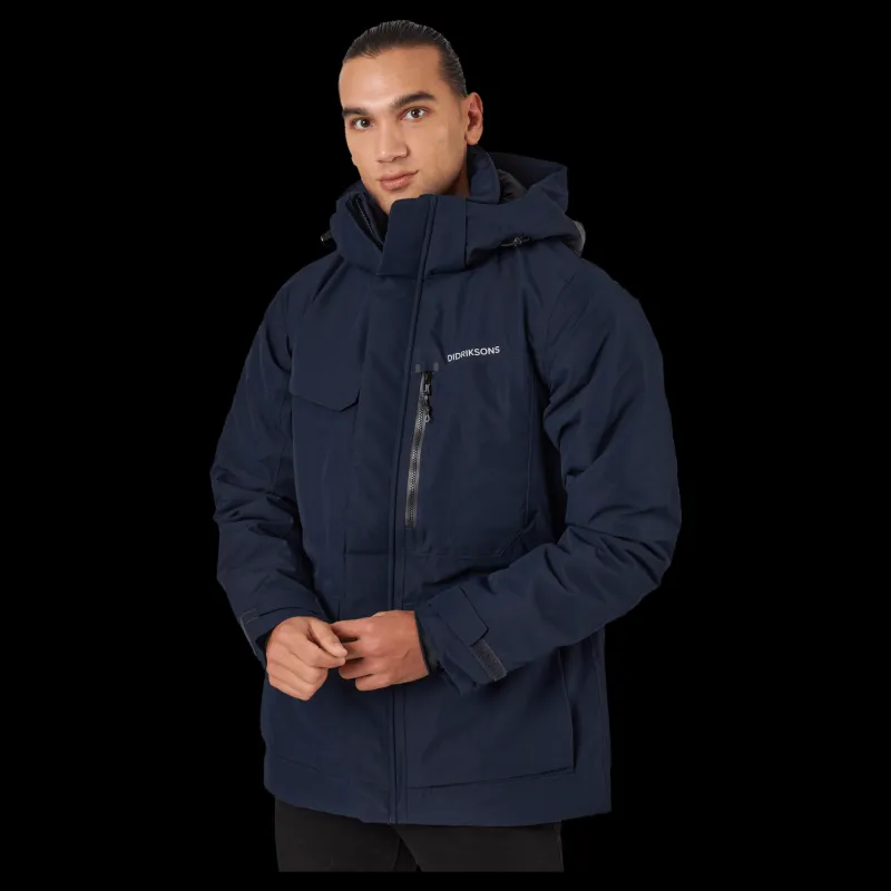 Didriksons Sebastian Usx Jkt 3 Blue Blå Outlet