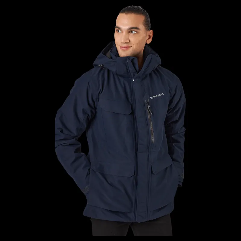 Didriksons Sebastian Usx Jkt 3 Blue Blå Outlet