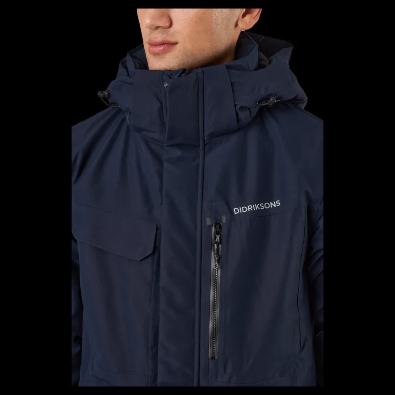 Didriksons Sebastian Usx Jkt 3 Blue Blå Outlet