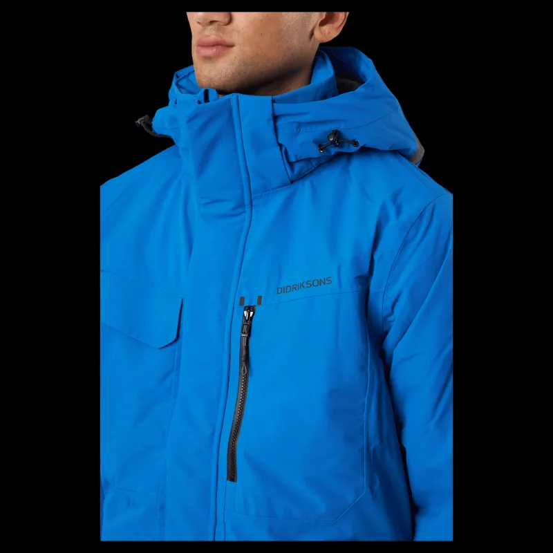 New Didriksons Sebastian Usx Jkt 3 Blue Blå