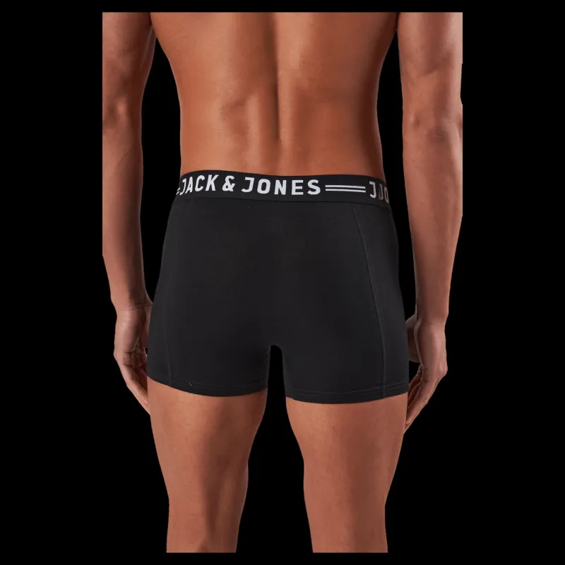 Jack & Jones Sense Trunks 3-pack Black Svart