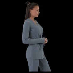 Sale BLACC Serenity Rib Kimono Grey Grå