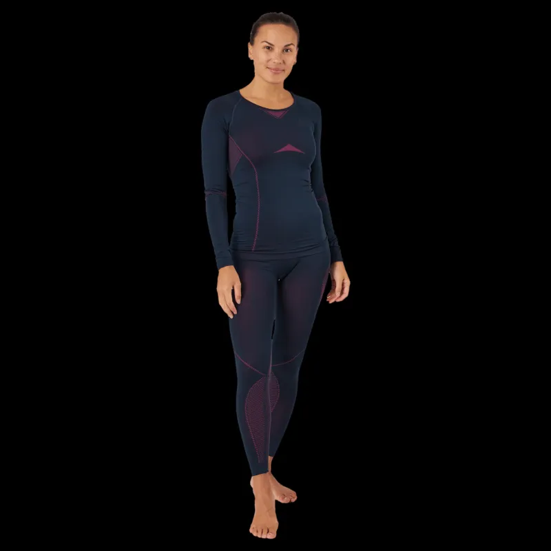Discount Odlo Set Long Fundamentals Performa Dark Sapphire - Beetroot Purpl Blå