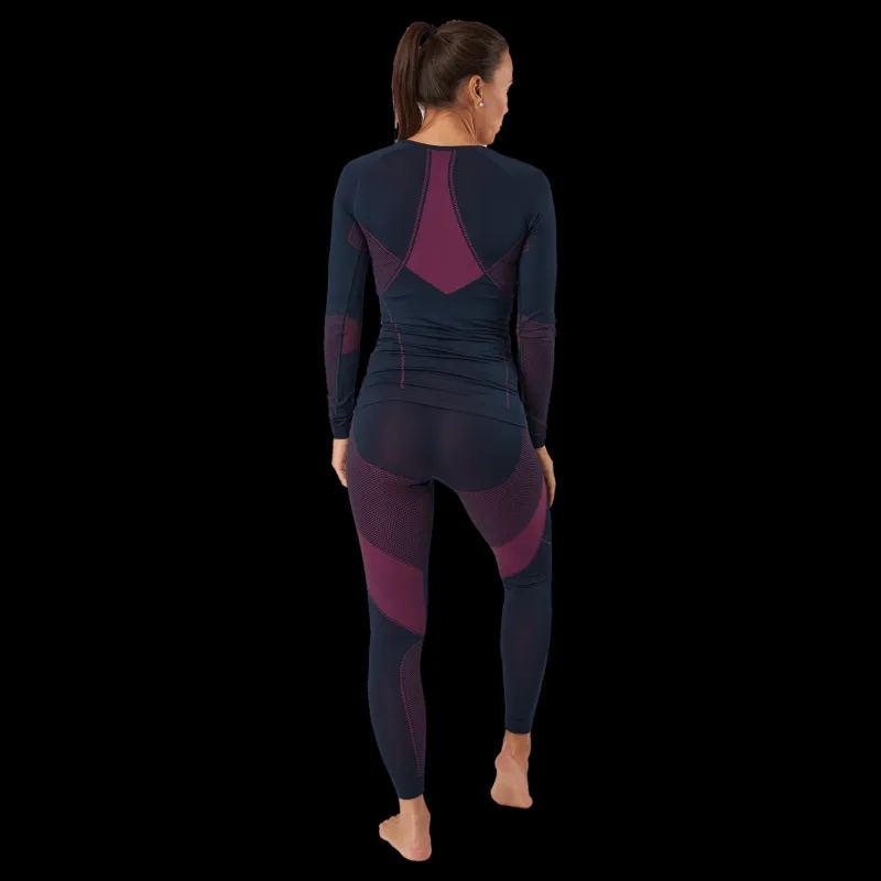 Discount Odlo Set Long Fundamentals Performa Dark Sapphire - Beetroot Purpl Blå