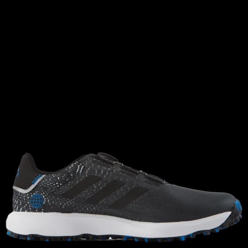 Best adidas S2G BOA Wide Spikeless Golf Shoes Core Black / Core Black / Grey Six Svart och Grå