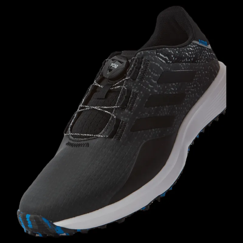 Best adidas S2G BOA Wide Spikeless Golf Shoes Core Black / Core Black / Grey Six Svart och Grå