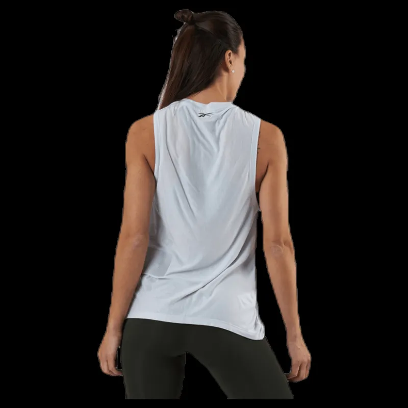 Reebok SH Gaphic Muscle Tank White Vit Outlet