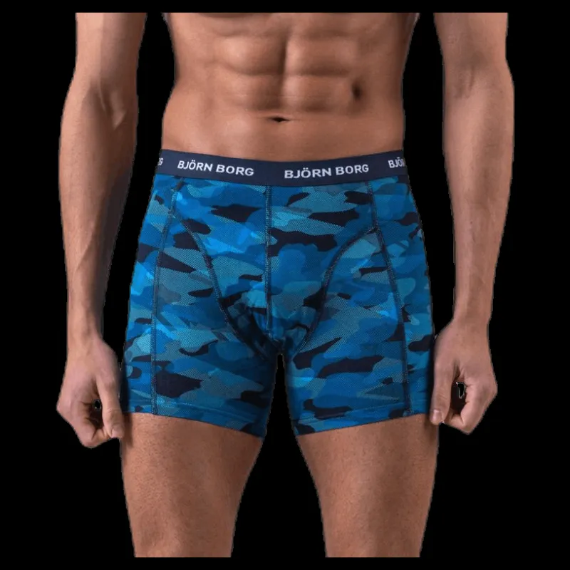 Clearance Björn Borg Shadeline Shorts 3-Pack Blue/Patterned/Black Blå, Mönstrad och Svart
