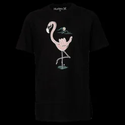 Hurley Shaka Flam Tee Black Svart Discount