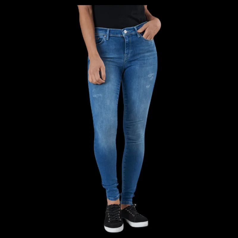 Only Shape Life Reg Skinny Blue Blå Online